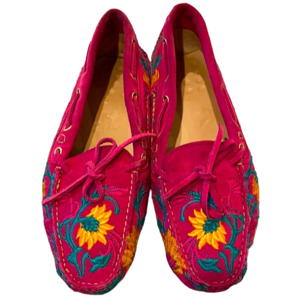 Arlango Embroidered Driving Loafers - Picture 1 of 6